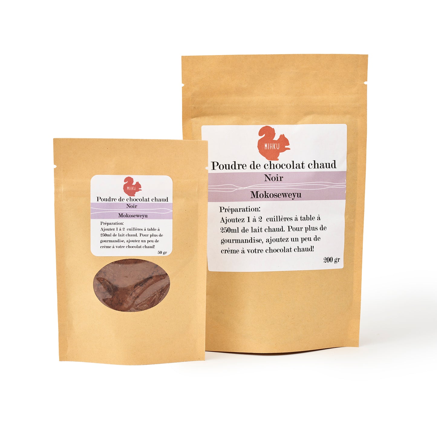 Poudre de chocolat chaud "menthe"