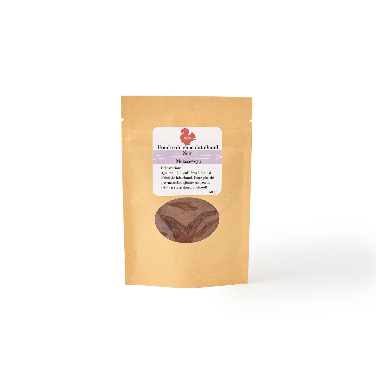 Poudre de chocolat chaud classique noir