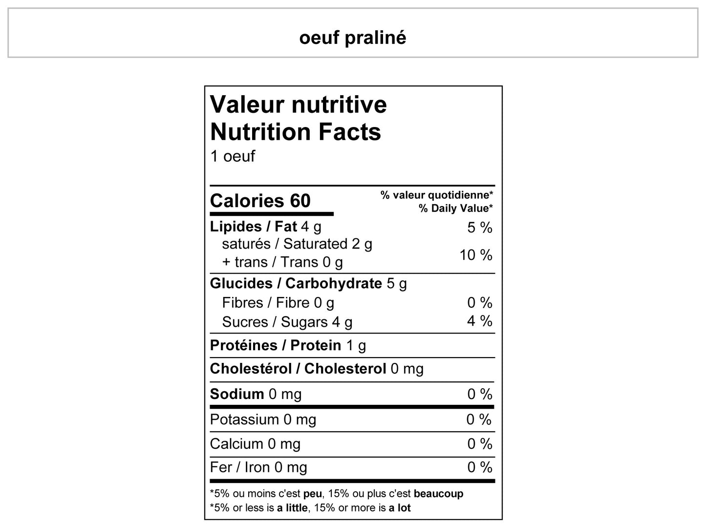 Les oeufs - Wawonol - 55gr