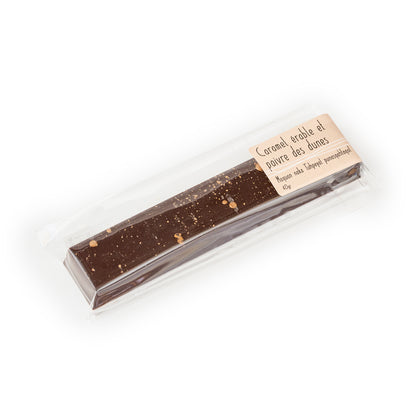 Barre gourmande - érable et poivre des dunes - chocolat noir - 40gr