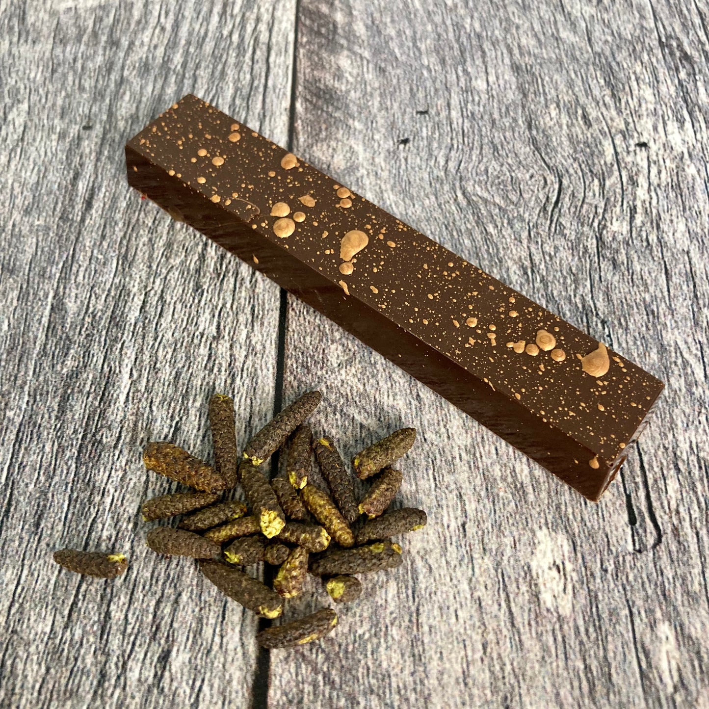 Barre gourmande - érable et poivre des dunes - chocolat noir - 40gr