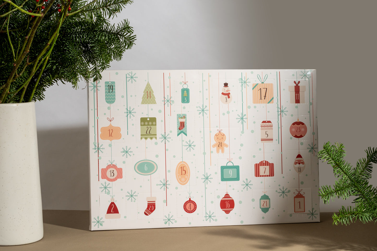 Calendrier de l'avent - 24 tablettes de chocolats