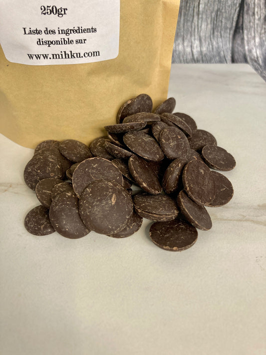 Pistoles de chocolat noir 70%