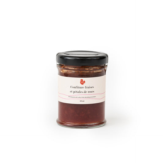Tartinade fraises et pétales de roses 60ml