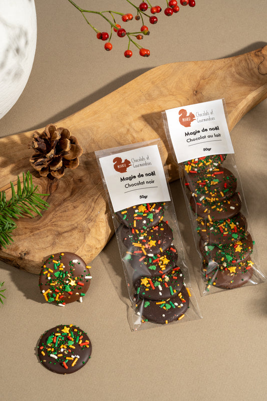 Pastilles de chocolat "Magie de noël"