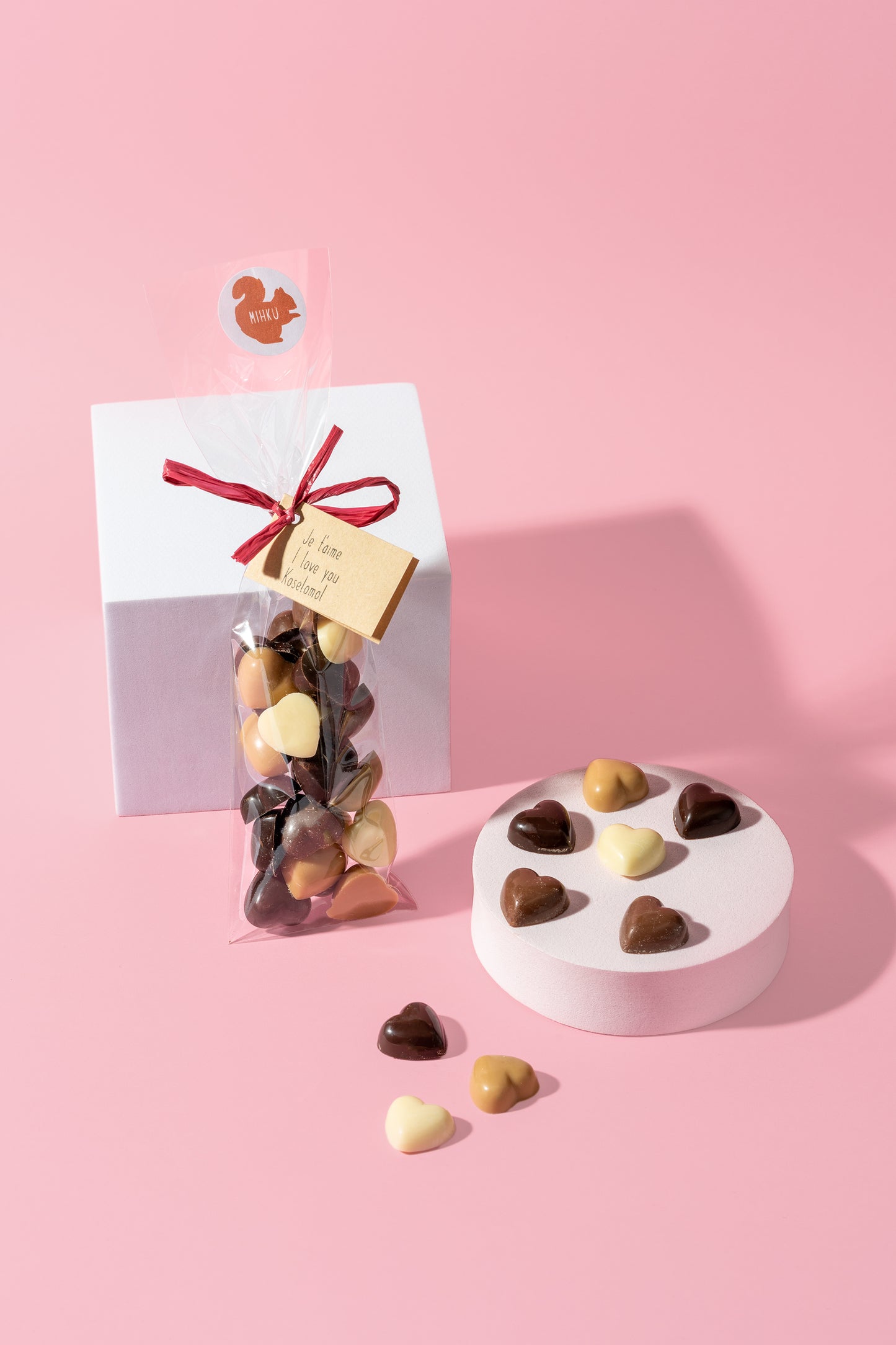 Petits coeurs 4 couleurs