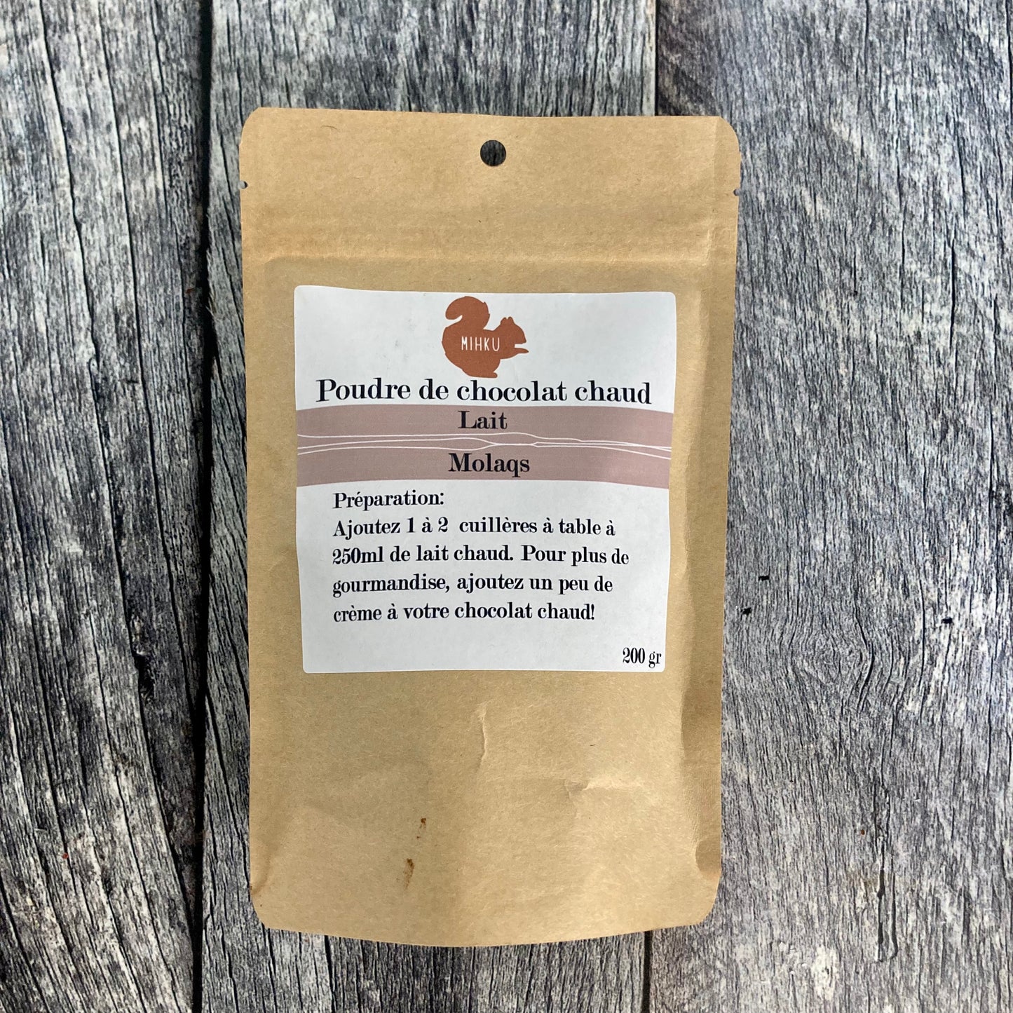 Poudre de chocolat chaud au lait