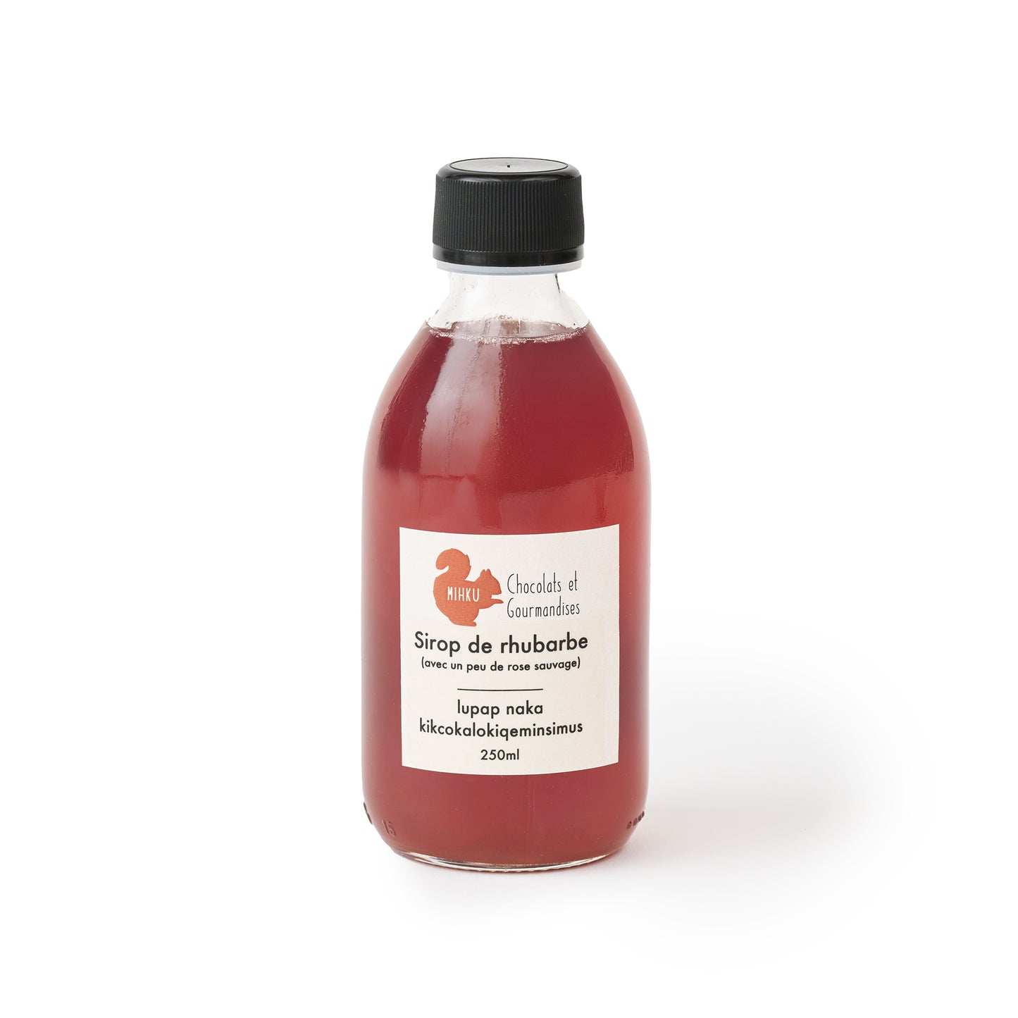 Sirop de rhubarbe (avec un peu de rose sauvage)