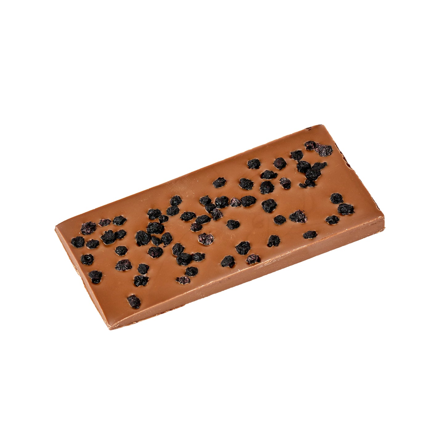 Tablette motif feuilles chocolat lait ou noir - bleuets sauvages