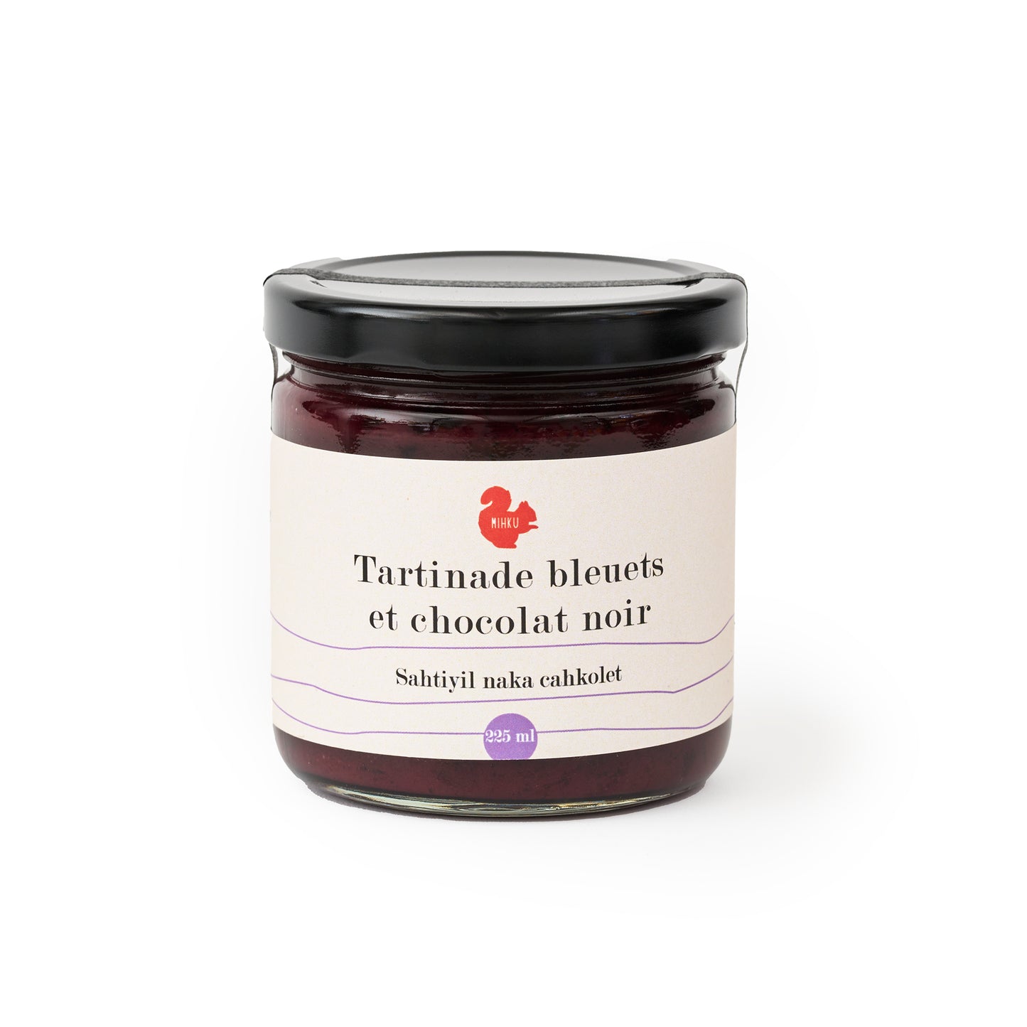 Tartinade bleuets et chocolat noir