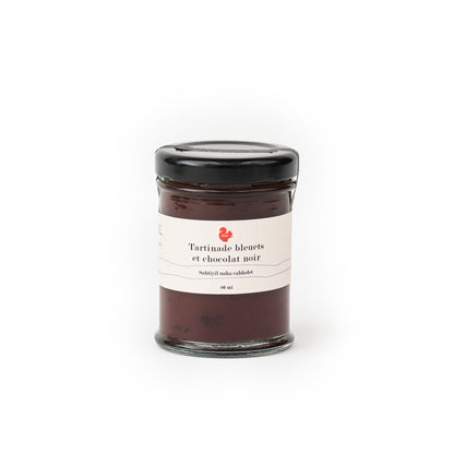 Tartinade bleuets et chocolat noir